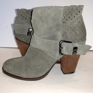 Betsey Johnson Neeto Suede Heeled Ankle Boots